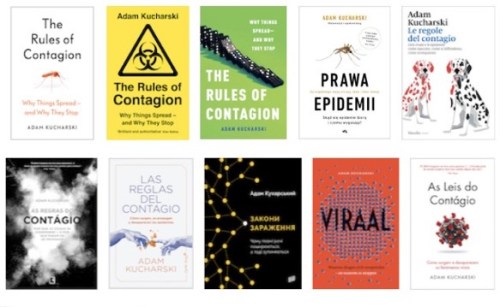 10 international book covers for The Rules of Contagion